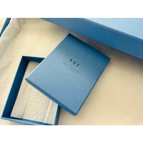 Smythson Box Set Large & Small Ribbon & Tissue EUC Display Gift Storage - Picture 3 of 5